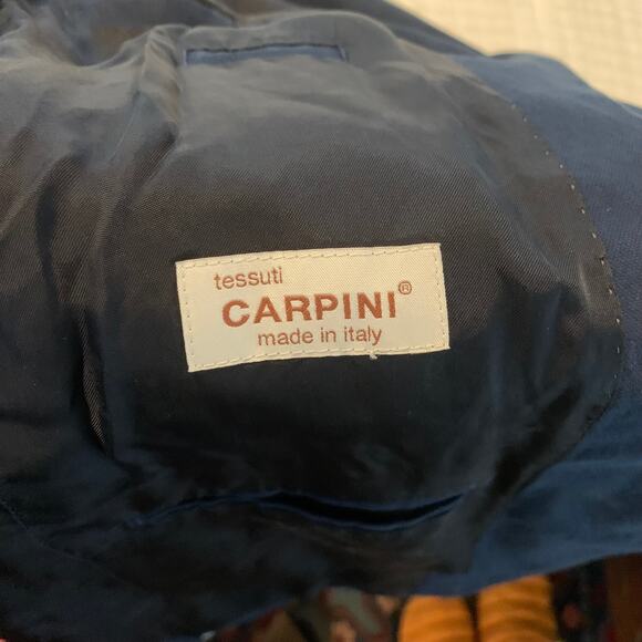 JCrew $358 Blue Ludlow Suit Jacket Italian Cotton Pique Sz 38R A0491 - Picture 5 of 8